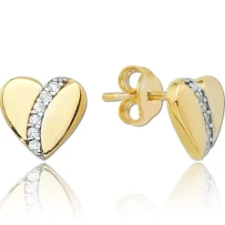 Balia Damen Ohrstecker aus 333 Gelbgold mit Zirkonia BGO0051GW