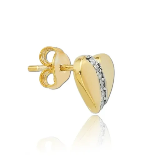 Balia Damen Ohrstecker aus 333 Gelbgold mit Zirkonia BGO0051GW
