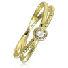 Balia Damen Ring aus 333 Gelbgold mit Zirkonia Gr.58 BGR053G58