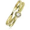 Balia Damen Ring aus 333 Gelbgold mit Zirkonia Gr.60 BGR053G60