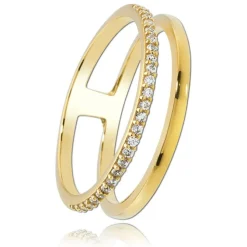 Balia Damen Ring aus 333 Gelbgold mit Zirkonia Gr.54 BGR015G54