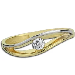 Balia Damen Ring aus 333 Gelbgold mit Zirkonia Gr.56 BGR003G56