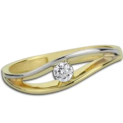 Balia Damen Ring aus 333 Gelbgold mit Zirkonia Gr.58 BGR003G58