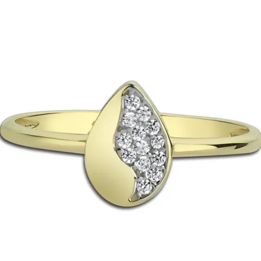 Balia Damen Ring aus 333 Gelbgold mit Zirkonia Gr.60 BGR014G60
