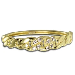 Balia Damen Ring aus 333 Gelbgold mit Zirkonia Gr.54 BGR056G54