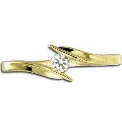 Balia Damen Ring aus 333 Gelbgold mit Zirkonia Gr.58 BGR058G58