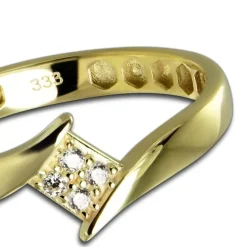 Balia Damen Ring aus 333 Gelbgold mit Zirkonia Gr.58 BGR054G58