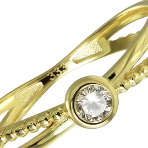 Balia Damen Ring aus 333 Gelbgold mit Zirkonia Gr.54 BGR053G54