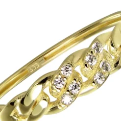 Balia Damen Ring aus 333 Gelbgold mit Zirkonia Gr.54 BGR056G54