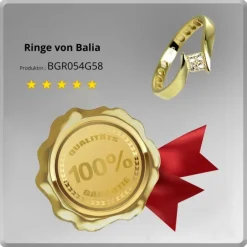 Balia Damen Ring aus 333 Gelbgold mit Zirkonia Gr.58 BGR054G58