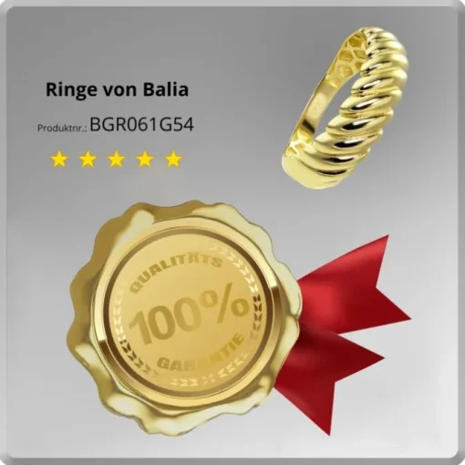 Balia Damen Ring aus 333 Gelbgold Design Gr.54 BGR061G54