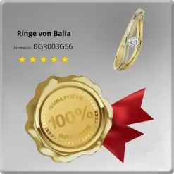 Balia Damen Ring aus 333 Gelbgold mit Zirkonia Gr.56 BGR003G56