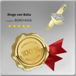 Balia Damen Ring aus 333 Gelbgold mit Zirkonia Gr.56 BGR014G56