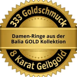 Balia Damen Ring aus 333 Gelbgold mit Zirkonia Gr.56 BGR003G56