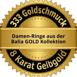 Balia Damen Ring aus 333 Gelbgold mit Zirkonia Gr.56 BGR014G56