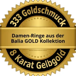 Balia Damen Ring aus 333 Gelbgold mit Zirkonia Gr.60 BGR053G60