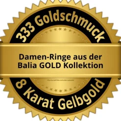 Balia Damen Ring aus 333 Gelbgold mit Zirkonia Gr.60 BGR054G60