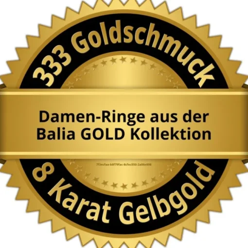Balia Damen Ring aus 333 Gelbgold mit Zirkonia Gr.60 BGR054G60
