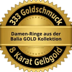 Balia Damen Ring aus 333 Gelbgold mit Zirkonia Gr.56 BGR015G56