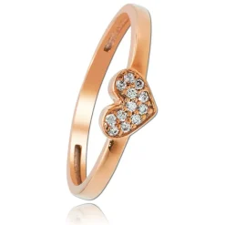 Balia Damen Ring aus 333 Rosegold mit Zirkonia Gr.56 BGR009R56
