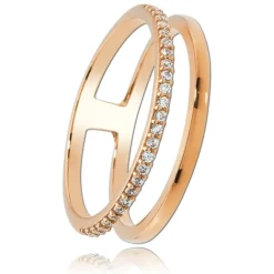 Balia Damen Ring aus 333 Rosegold mit Zirkonia Gr.54 BGR015R60