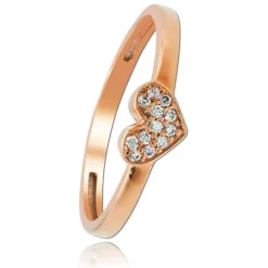 Balia Damen Ring aus 333 Rosegold mit Zirkonia Gr.54 BGR009R54