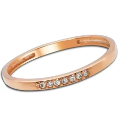 Balia Damen Ring aus 333 Rosegold mit 7 Zirkonias Gr.54 BGR017R54