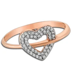 Balia Damen Ring aus 333 Rosegold Herz mit Zirkonia Gr.60 BGR019R60