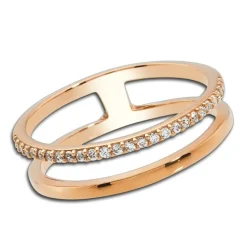 Balia Damen Ring aus 333 Rosegold mit Zirkonia Gr.54 BGR015R54