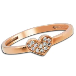 Balia Damen Ring aus 333 Rosegold mit Zirkonia Gr.54 BGR009R54