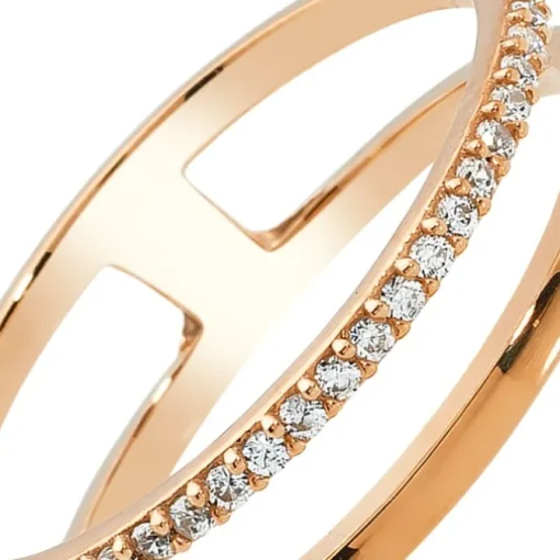 Balia Damen Ring aus 333 Rosegold mit Zirkonia Gr.54 BGR015R60