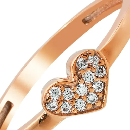 Balia Damen Ring aus 333 Rosegold mit Zirkonia Gr.54 BGR009R54