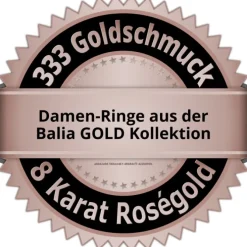 Balia Damen Ring aus 333 Rosegold mit 7 Zirkonias Gr.60 BGR017R60