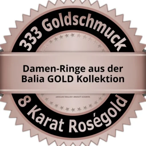 Balia Damen Ring aus 333 Rosegold mit 7 Zirkonias Gr.60 BGR017R60