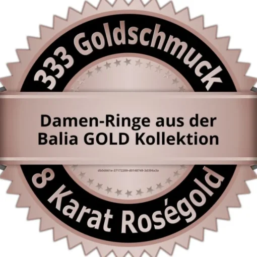 Balia Damen Ring aus 333 Rosegold Herz mit Zirkonia Gr.58 BGR019R58