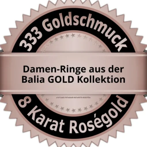Balia Damen Ring aus 333 Rosegold Herz mit Zirkonia Gr.60 BGR019R60