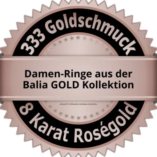 Balia Damen Ring aus 333 Rosegold mit Zirkonia Gr.54 BGR015R60