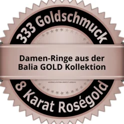 Balia Damen Ring aus 333 Rosegold Gr.54 BGR020R54
