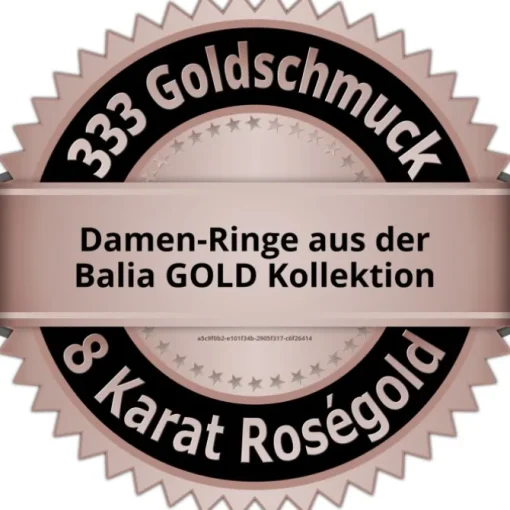 Balia Damen Ring aus 333 Rosegold Gr.54 BGR020R54