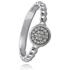 Balia Damen Ring aus 925 Silber mit Zirkonia Gr.58 BAR003W58