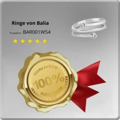 Balia Damen Ring aus 925 Silber mit Zirkonia Gr.54 BAR001W54