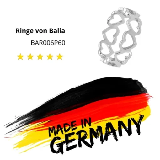 Balia Damen Ring aus 925 Silber Gr.60 BAR006P60