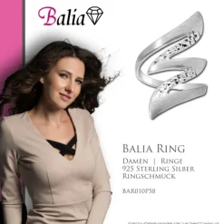 Balia Damen Ring aus 925 Silber Gr.58 BAR010P58