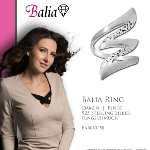 Balia Damen Ring aus 925 Silber Gr.58 BAR010P58