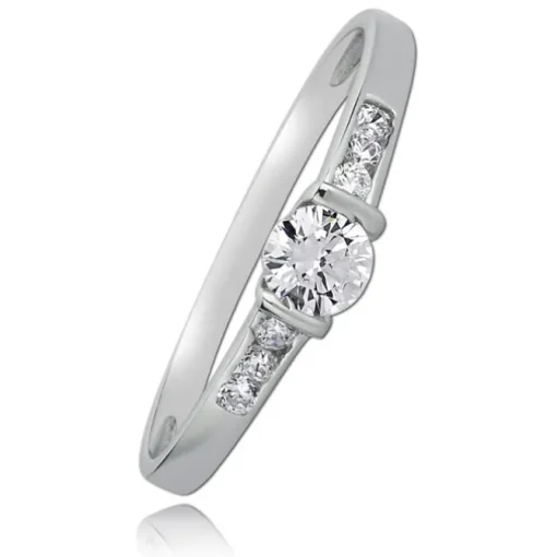Balia Damen Ring aus 333 Weißgold mit Zirkonia Gr.58 BGR005W58
