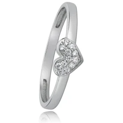Balia Damen Ring aus 333 Weißgold mit Zirkonia Gr.58 BGR009W58