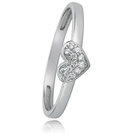Balia Damen Ring aus 333 Weißgold mit Zirkonia Gr.58 BGR009W58