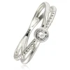 Balia Damen Ring aus 333 Weißgold mit Zirkonia Gr.58 BGR053W58