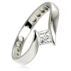 Balia Damen Ring aus 333 Weißgold mit Zirkonia Gr.58 BGR054W58