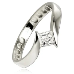Balia Damen Ring aus 333 Weißgold mit Zirkonia Gr.58 BGR054W58